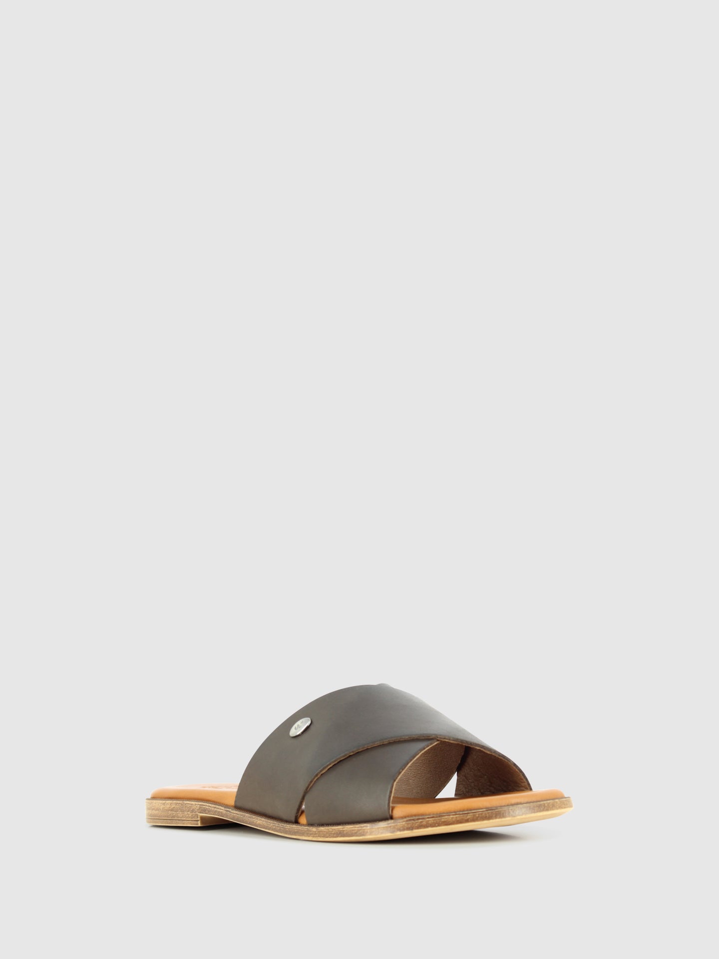 DRAKART Sandálias Slip-on em Pele Castanha